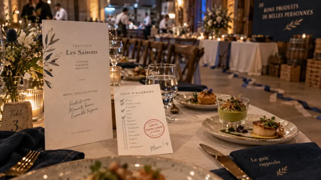 Le repas de mariage donne le rythme de la réception, choisissez le format adapté à vos invités