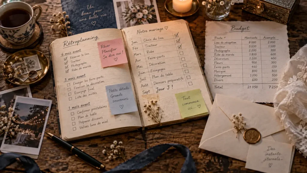 Préparatifs mariage : 12 mois pour réserver l’essentiel et profiter pleinement du jour J