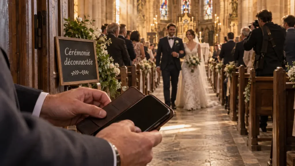 Le téléphone portable au mariage se gère par moments, pas par interdiction totale